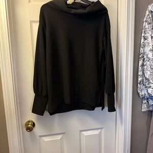 Maeve by Anthropologie Black Cowl Neck Sweater